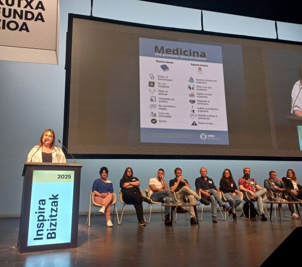 Hablamos de medicina en el acto de Inspira Bizitzak 2025