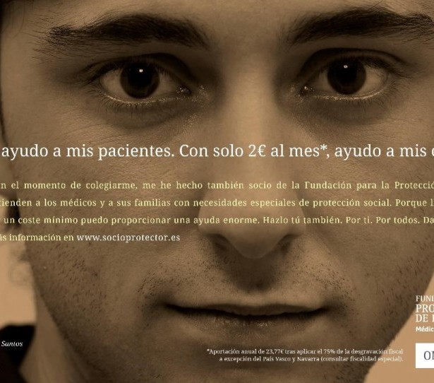 Una campaña que apela al sentimiento solidario del colectivo médico