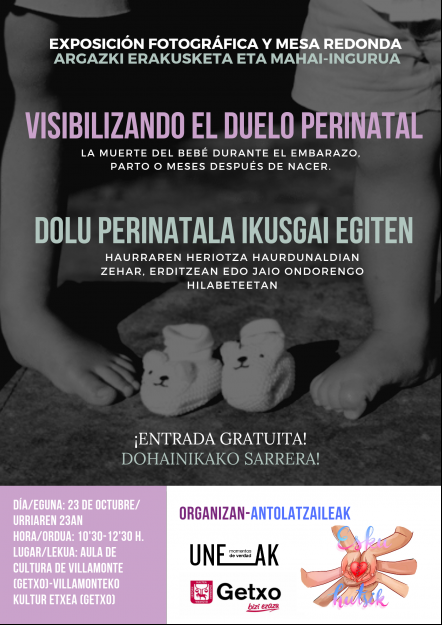 Exposición sobre el duelo perinatal en Getxo